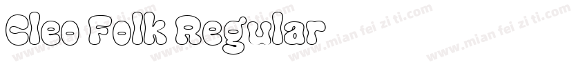 Cleo Folk Regular字体转换